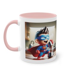 Mug Team Super hero IA Superman rose
