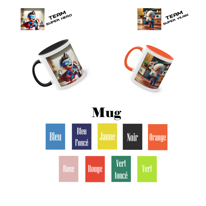 Choix des couleurs du pack
