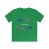 T-shirt enfant vert irlandais Bouder c'est ma passion