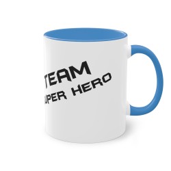 Mug Team Super hero IA Spiderman bleu clair