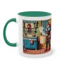 Mug Team Super hero IA Spiderman vert foncé