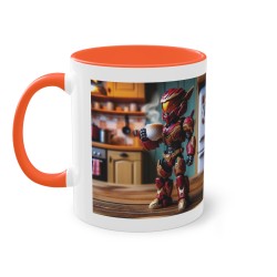 Mug Team Super hero IA Iron Man orange