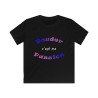 T-shirt enfant noir Bouder c'est ma passion