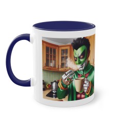 Mug Team Super Vilain IA Le Mandarin bleu foncé