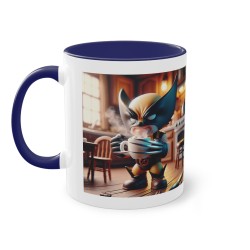 Mug Team Super hero IA Wolverine  bleu foncé
