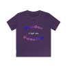 T-shirt enfant violet Bouder c'est ma passion