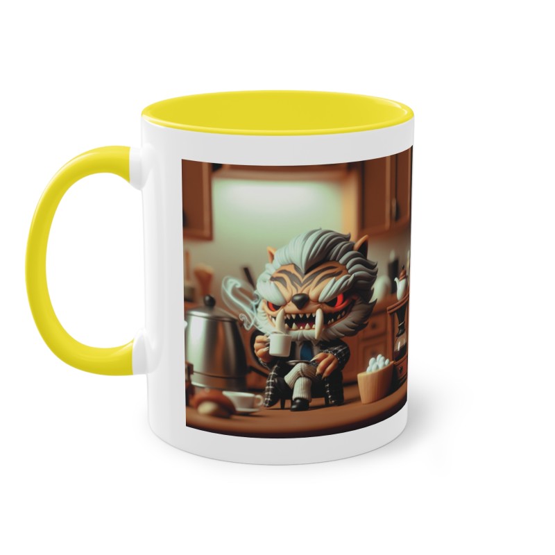 Mug Team Super Vilain IA Dents De Sabre jaune