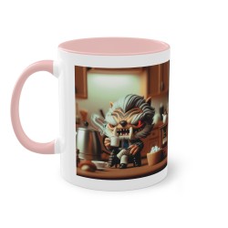 Mug Team Super Vilain IA Dents De Sabre rose