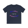 T-shirt enfant marine Bouder c'est ma passion