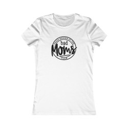 T-shirt ajusté logo Bad Moms blanc
