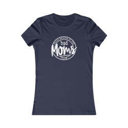 T-shirt ajusté logo Bad Moms bleu navy