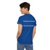 homme avec Tshirt bleu royal unisexe mes potes sont alcooliques
