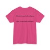 Tshirt unisexe mes potes sont alcooliques couleur fuchsia