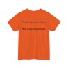 Tshirt unisexe mes potes sont alcooliques couleur  orange