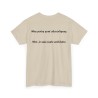 Tshirt unisexe mes potes sont alcooliques couleur sable