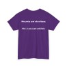 Tshirt unisexe mes potes sont alcooliques couleur violet