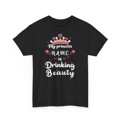 T-shirt My princess name noir