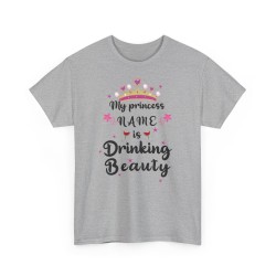 T-shirt My princess name gris