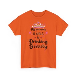 T-shirt My princess name orange