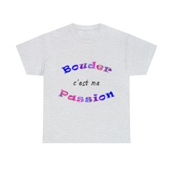 T-shirt cendre Bouder c'est ma passion