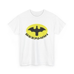Tshirt unisexe BEERMAN blanc