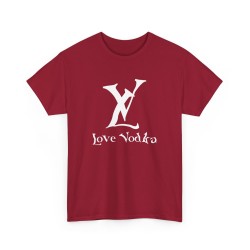 Tshirt unisexe LV Love Vodka cardinal