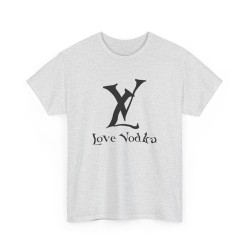 Tshirt unisexe LV Love Vodka cendre