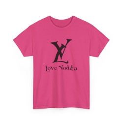 Tshirt unisexe LV Love Vodka fuchsia