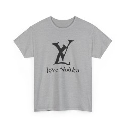 Tshirt unisexe LV Love Vodka gris
