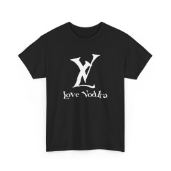 Tshirt unisexe LV Love Vodka noir