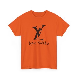 Tshirt unisexe LV Love Vodka orange
