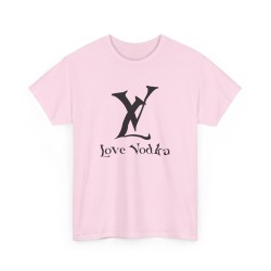Tshirt unisexe LV Love Vodka rose