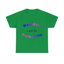 T-shirt vert irlandais Bouder c'est ma passion