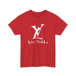 Tshirt unisexe LV Love Vodka rouge