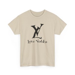 Tshirt unisexe LV Love Vodka sable