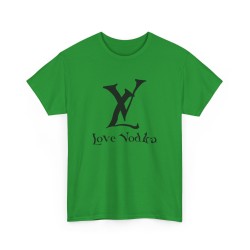 Tshirt unisexe LV Love Vodka vert irlandais