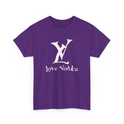Tshirt unisexe LV Love Vodka violet