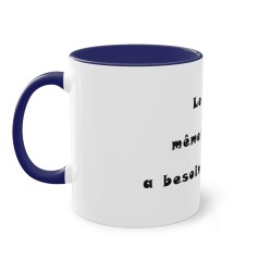 Le lundi, même mon café a besoin d’un café - Mug humour -