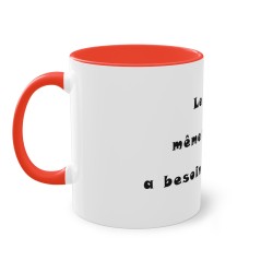 Le lundi, même mon café a besoin d’un café - Mug humour -