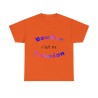 T-shirt orange Bouder c'est ma passion