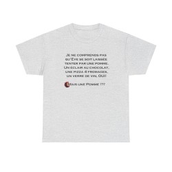 T-shirt je ne comprends pas qu'Eve cendre