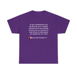 T-shirt je ne comprends pas qu'Eve violet