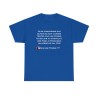 T-shirt je ne comprends pas qu'Eve bleu royal
