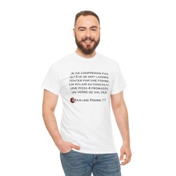 homme avec T-shirt je ne comprends pas qu'Eve blanc