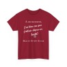 Tshirt A un moment rouge cardinal