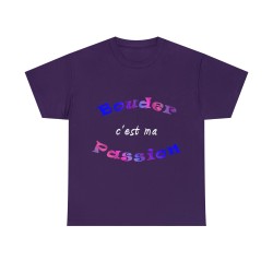 T-shirt violet Bouder c'est ma passion