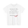 TSHIRT Attention les filles/mecs blanc