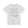 TSHIRT Attention les filles/mecs cendre