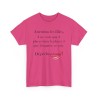TSHIRT Attention les filles/mecs fuchsia