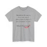 TSHIRT Attention les filles/mecs gris